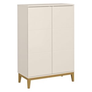Wohnli Möbelsuche - Schrank mit 2 Türen in Eichenoptik/Kashmir weiß