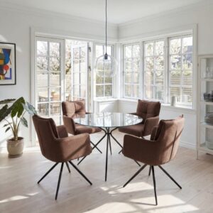 wohnli-moebel-suche-M26157323 Wohnli Möbelsuche - Esszimmerstuhl-Set Stoffbezug Mocca