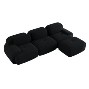 wohnli-moebel-suche-M26157617 Wohnli Möbelsuche - Modulares Sofa 3 Sitzer mit Armlehnen und Rippvelours