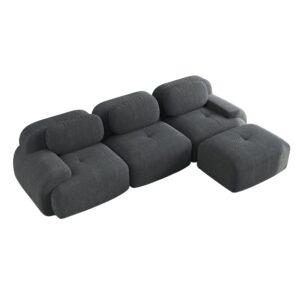 wohnli-moebel-suche-M26157619 Wohnli Möbelsuche - Modulares Sofa 3 Sitzer mit Armlehnen und Rippvelours