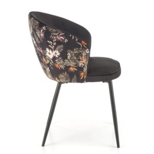 wohnli-moebel-suche-M26157826-1 Esszimmerstuhl aus Polyester-Samt 60x82x55cm Samt Schwarz MSO Möbel Esszimmermöbel Stühle