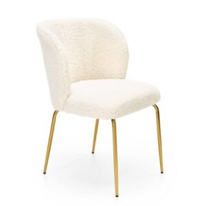 wohnli-moebel-suche-M26157832 Wohnli Möbelsuche - Designerstuhl in cremefarbener Schafsfelloptik