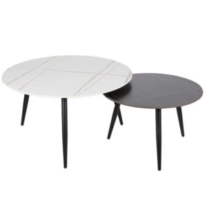 wohnli-moebel-suche-M26157835 Wohnli Möbelsuche - Ausziehbarer Couchtisch mit schwarz-weißer Keramikplatte