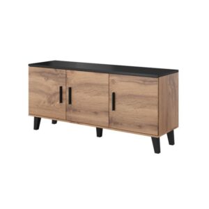wohnli-moebel-suche-M26157872 Wohnli Möbelsuche - Sideboard mit Dekor aus Eiche und Mattschwarz