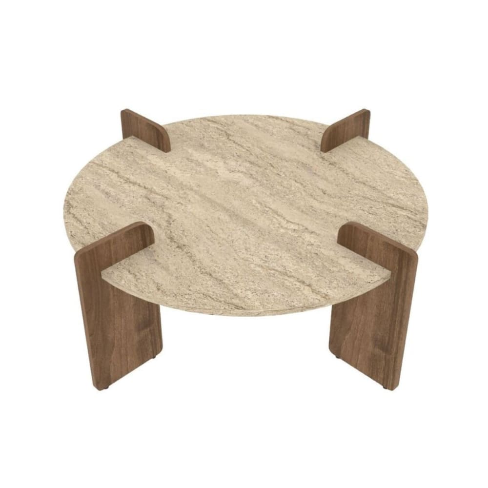wohnli-moebel-suche-M26158356 Wohnli Möbelsuche - Couchtisch mit runder Platte D90 cm - Beige