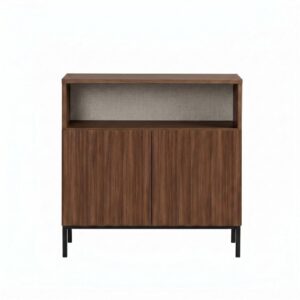 wohnli-moebel-suche-M26158372 Wohnli Möbelsuche - Sideboard 2 Türen Fach Holzdekor und Kaschmir B80 cm