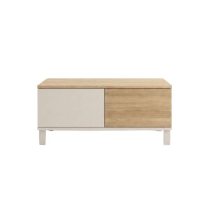 wohnli-moebel-suche-M26158374 Wohnli Möbelsuche - Couchtisch 2 Schubladen 1 offenem Fach Dekor Kaschmir und Eiche L90 cm