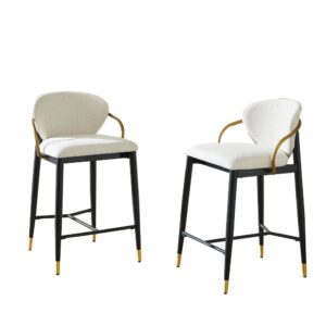 wohnli-moebel-suche-M26158386 Wohnli Möbelsuche - 2er-Set Barhocker Chenille mit Akzenten
