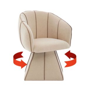 Wohnli Möbelsuche - Drehsessel mit hoher Rückenlehne aus Chenille