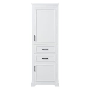 wohnli-moebel-suche-M26158442 Wohnli Möbelsuche - Hochschrank für das Badezimmer in Weiß mit Türen & Schubladen