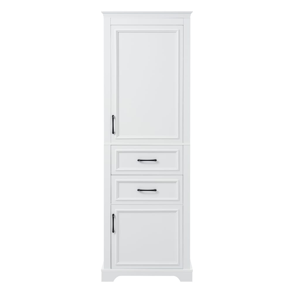 wohnli-moebel-suche-M26158442 Wohnli Möbelsuche - Hochschrank für das Badezimmer in Weiß mit Türen & Schubladen