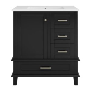 wohnli-moebel-suche-M26158447 Wohnli Möbelsuche - Waschtischunterschrank in Schwarz mit Keramikbecken