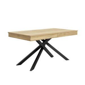 wohnli-moebel-suche-M26158518 Wohnli Möbelsuche - Ausziehbarer Esstisch Eichenoptik 6-8 Personen 140-180x80 cm