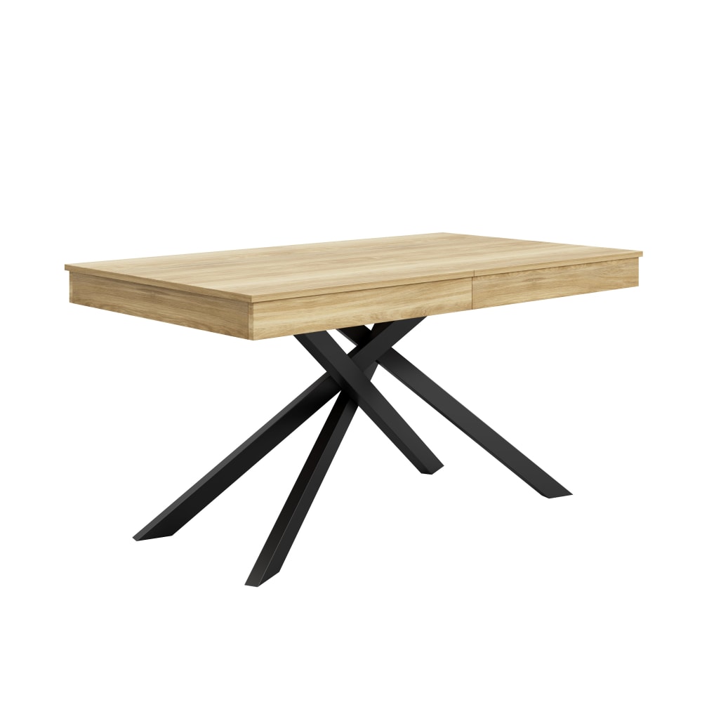 wohnli-moebel-suche-M26158518 Wohnli Möbelsuche - Ausziehbarer Esstisch Eichenoptik 6-8 Personen 140-180x80 cm