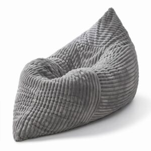 wohnli-moebel-suche-M26158549 Wohnli Möbelsuche - Sitzsack Bett umwandelbar Rippenflanell Hellgrau abnehmbar