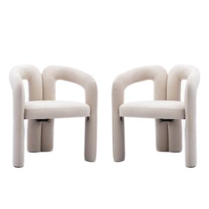 wohnli-moebel-suche-M26158564 Wohnli Möbelsuche - 2er-Set skulpturale Design-Stühle aus Samt