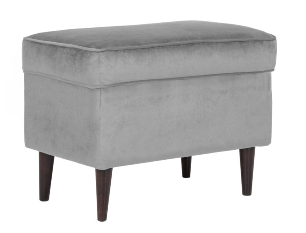 wohnli-moebel-suche-M26159928 Wohnli Möbelsuche - Design-Sitzkissen aus grauem Polyester-Samt und Wenge