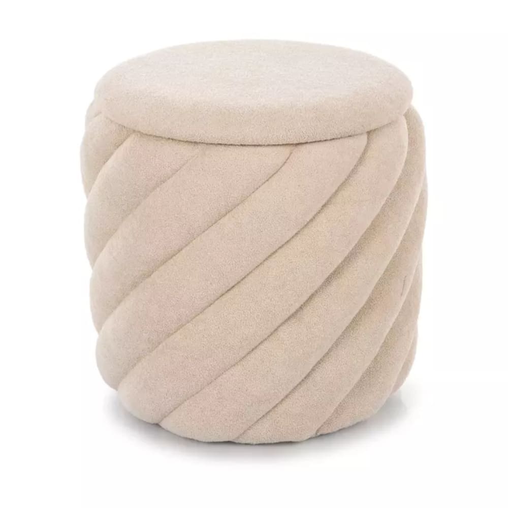 wohnli-moebel-suche-M26159940 Wohnli Möbelsuche - Beiger Sitzpouf aus Polyestergewebe