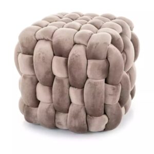 wohnli-moebel-suche-M26160040 Wohnli Möbelsuche - Beiger Samt-Pouf 45 cm