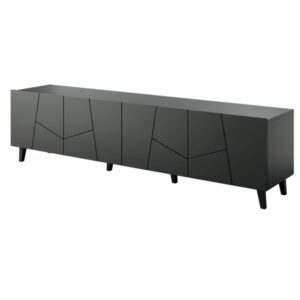 Wohnli Möbelsuche - Design-TV-Schrank in Mattschwarz