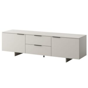 wohnli-moebel-suche-M26160094 Wohnli Möbelsuche - Beiges TV-Möbel mit 2 Türen und 2 Schubladen
