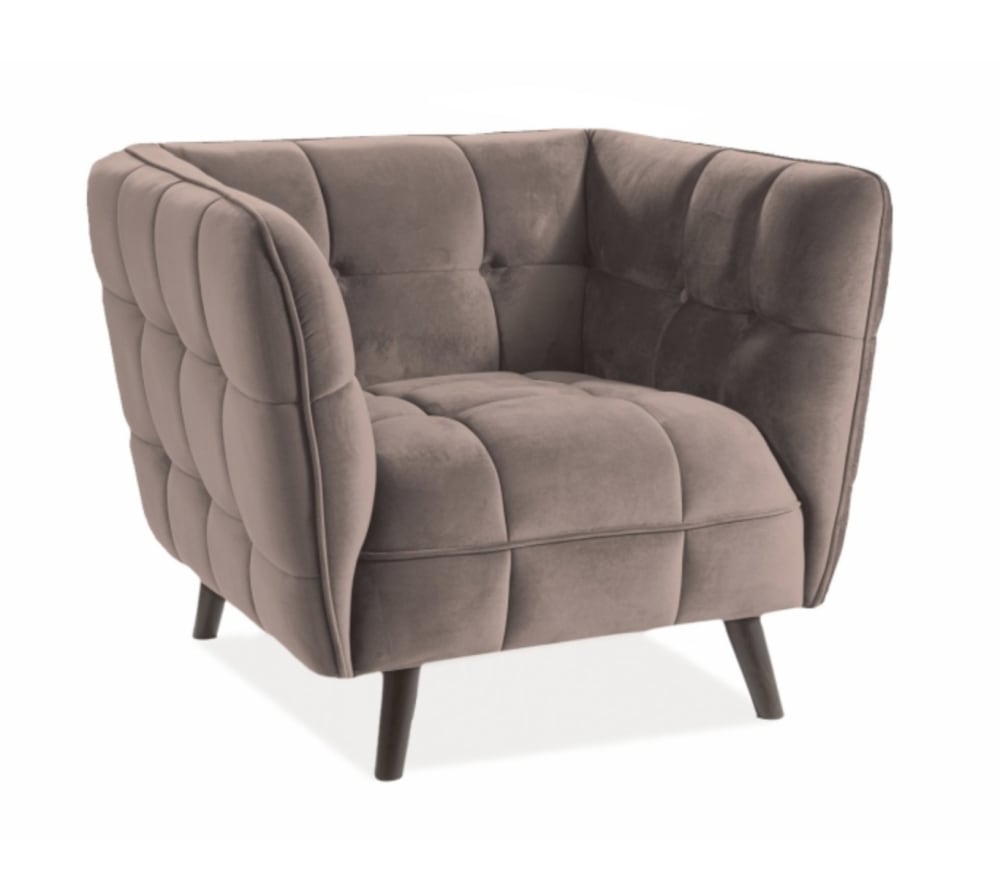 Wohnli Möbelsuche - Quadratischer Design-Sessel aus beigem