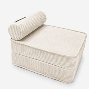 wohnli-moebel-suche-M26160142 Wohnli Möbelsuche - Kompakte Chaiselongue ohne Armlehnen aus Cordstoff creme