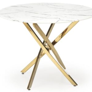 wohnli-moebel-suche-M26160177 Wohnli Möbelsuche - Tisch mit weißer Tischplatte in Marmoroptik und goldenem Fuß