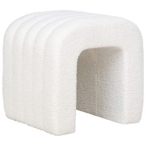 wohnli-moebel-suche-M26160324 Wohnli Möbelsuche - Pouf aus ecrufarbenem Bouclé-Stoff 42x41 cm