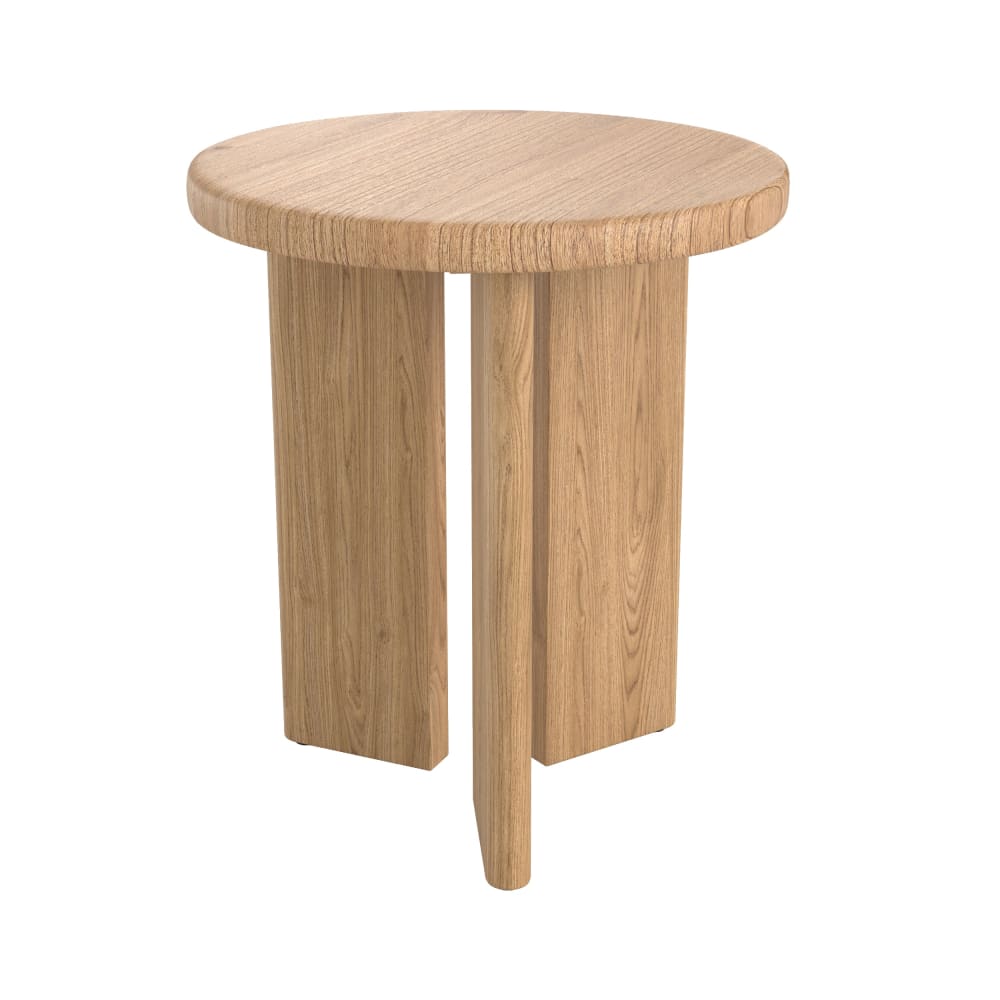 wohnli-moebel-suche-M26160504 Wohnli Möbelsuche - Runde Beistelltisch aus hellem Holz D40 cm