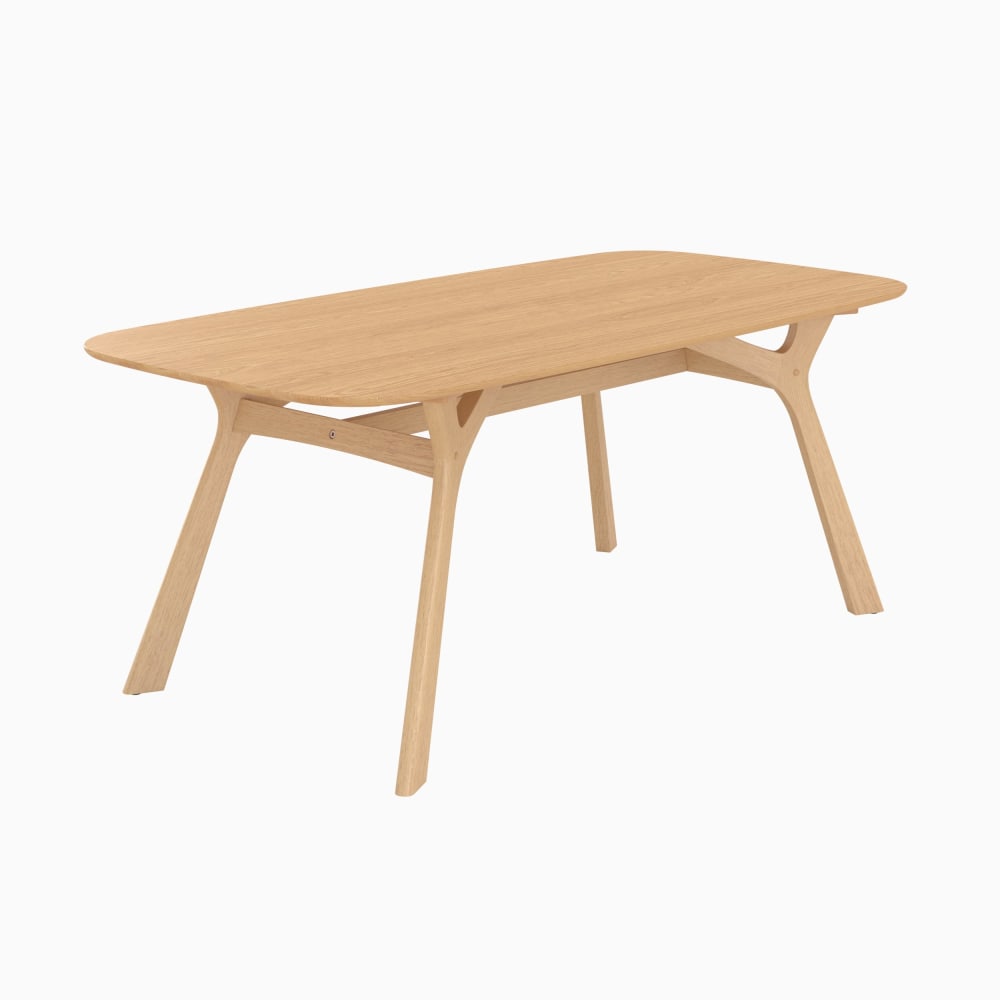 wohnli-moebel-suche-M26160521 Wohnli Möbelsuche - Rechteckiger Tisch für 6 Personen aus massivem Gummiholz D120 cm
