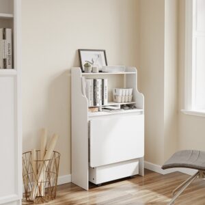 wohnli-moebel-suche-M26160524-1 Schreibtisch klappbar Weiß 61×25×100 cm FWT105-II-W 61x100x25cm Spanplatte Weiß SoBuy Möbel Büromöbel Schreibtische