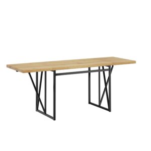 Wohnli Möbelsuche - Ausziehbarer Esstisch Light Oak 200×96×76 cm FWT113-N