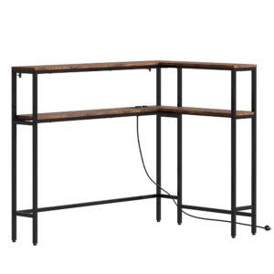 wohnli-moebel-suche-M26160578 Wohnli Möbelsuche - Eckkonsole mit Steckdose Braun 120×80×101 cm FSB105-E-N