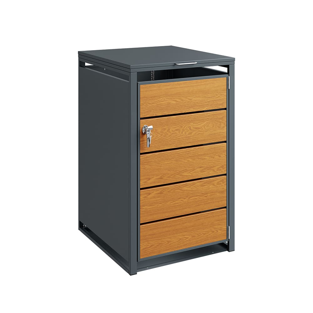 wohnli-moebel-suche-M26160595 Wohnli Möbelsuche - Schrank mit verschließbarer Front Grau 69×80×116 cm OGS63-N