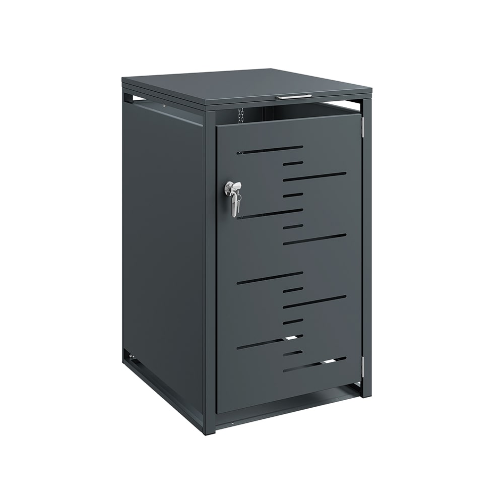 wohnli-moebel-suche-M26160668 Wohnli Möbelsuche - Schrank mit klappbarer Abdeckung Dunkelgrau 69×80×116