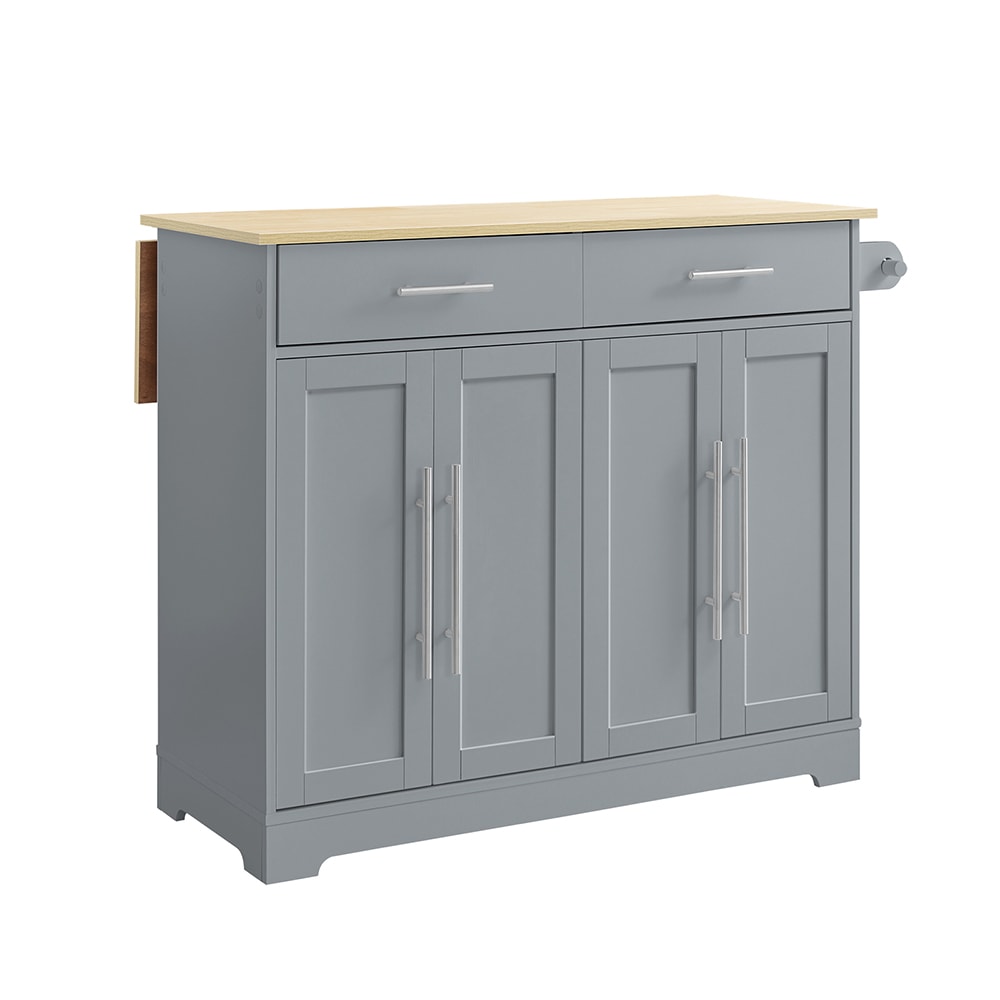 wohnli-moebel-suche-M26160697 Wohnli Möbelsuche - 2er-Set Küchenwagen faltbar Grau 107×69×91 cm FKW129-HG