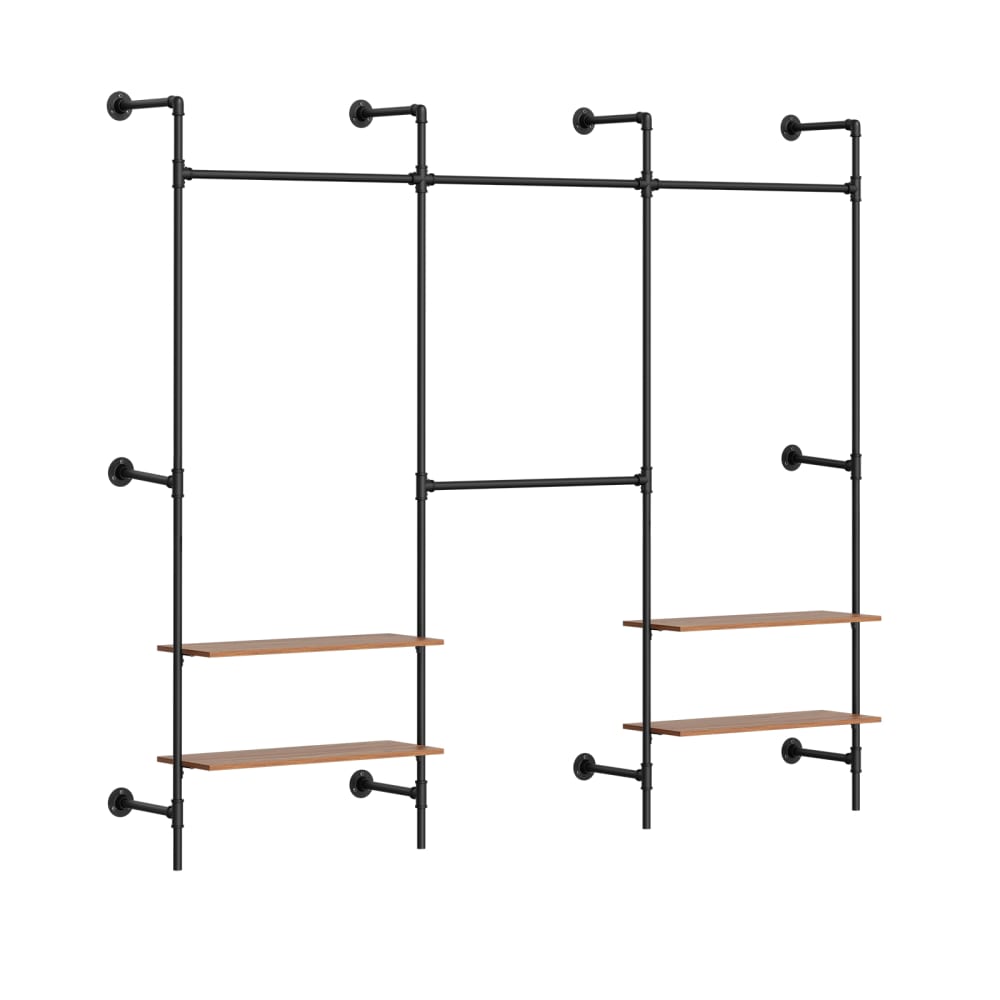 wohnli-moebel-suche-M26160734 Wohnli Möbelsuche - Stehender Kleiderständer industriell Schwarz 265x48x220 cm