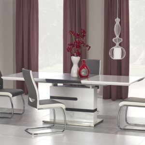 wohnli-moebel-suche-M26161939-1 Sessel mit Fußstütze aus grauem Stoff mit Wippe 160x75x90cm Spanplatte Weiß MSO Möbel Esszimmermöbel Esstische