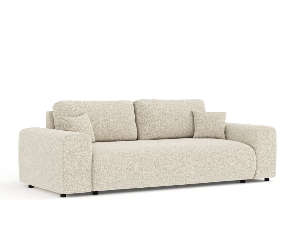 Wohnli Möbelsuche - 3-Sitzer Sofa aus Boucle-Stoff - beige