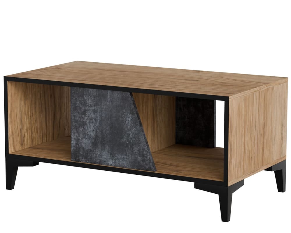 wohnli-moebel-suche-M26162384 Wohnli Möbelsuche - Designer-Couchtisch aus Eiche und dunklem Beton 90 x 50 m