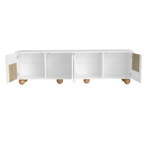 Wohnli Möbelsuche - TV-Schrank aus MDF mit 4 Türen 175x38x50 cm