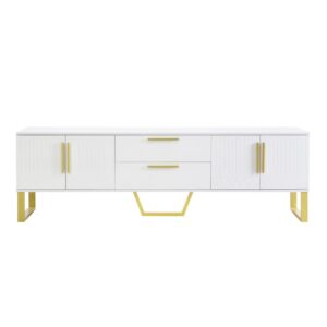 Wohnli Möbelsuche - TV-Schrank aus MDF mit 4 Türen und 2 Schubladen 170x40x53