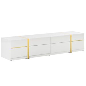 Wohnli Möbelsuche - TV-Schrank aus Holzwerkstoff mit 4 Schubladen 180x40x38 cm