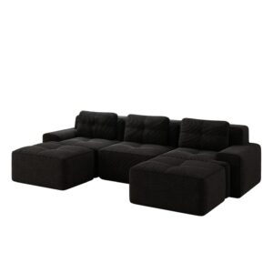 Wohnli Möbelsuche - Modulares Sofa aus Cord mit boneless Design