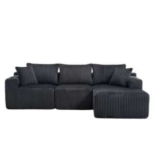 wohnli-moebel-suche-M26162535 Wohnli Möbelsuche - Sofa-Set aus Cord mit Cupholdern 257x160x62 cm