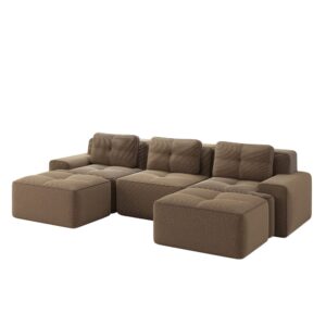 Wohnli Möbelsuche - Modulares Sofa aus Cord mit boneless Design