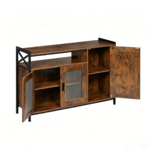 Wohnli Möbelsuche - Küchenschrank aus Holzwerkstoff mit Regalen 110x33x75 cm