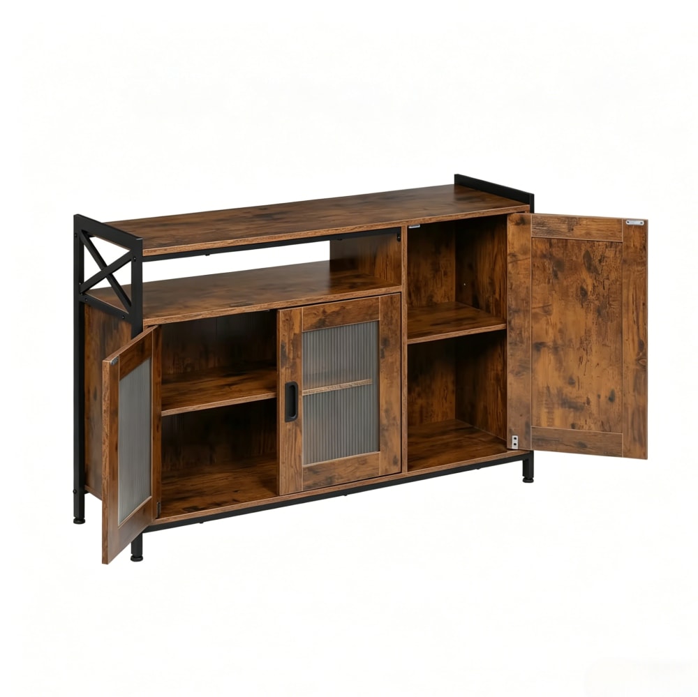 Wohnli Möbelsuche - Küchenschrank aus Holzwerkstoff mit Regalen 110x33x75 cm