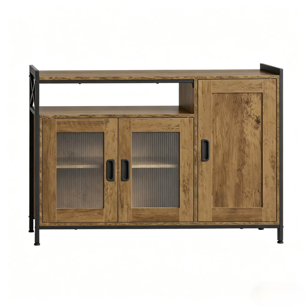 wohnli-moebel-suche-M26162561 Wohnli Möbelsuche - Sideboard aus Holzwerkstoff-Metall mit offenem Fach 110x33x75 cm